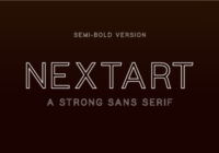 Nextart Outline Semi-Bold Font - Featured Image