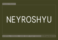 Neyroshyu Font - Featured Image
