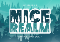 Nice Realm Font - Featured Image