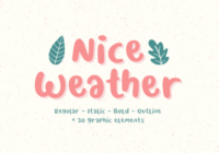 Nice Weather Font - Featured Image