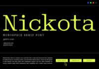 Nickota Font - Featured Image