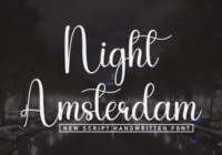 Night Amsterdam Font - Featured Image