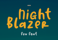 Night Blazer Font - Featured Image