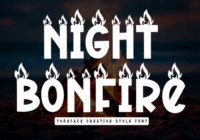 Night Bonfire Font - Featured Image