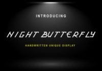 Night Butterfly Font - Featured Image
