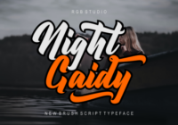 Night Gaidy Font - Featured Image