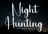 Night Hunting Font - Featured Image