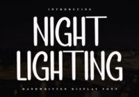 Night Lighting Font - Featured Image