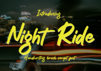 Night Ride Font - Featured Image