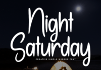 Night Saturday Font - Featured Image