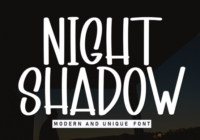 Night Shadow Font - Featured Image