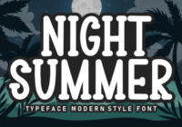 Night Summer Font - Featured Image