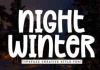 Night Winter Font - Featured Image