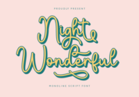 Night Wonderful Font - Featured Image