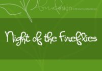Night of the Fireflies Font - Featured Image