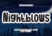 Nightblows Font - Featured Image