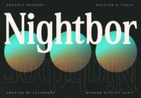Nightbor Font - Featured Image