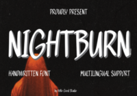 Nightburn Font - Featured Image