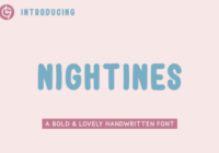 Nightines Font - Featured Image