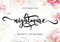Nightmare Script Font - Featured Image