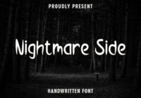 Nightmare Side Font - Featured Image