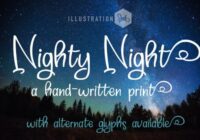 Nighty Night Font - Featured Image
