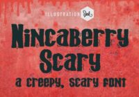 Nincaberry Scary Font - Featured Image