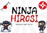 Ninja Hirosi Font - Featured Image