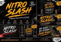 Nitro Slash Font - Featured Image