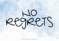 No Regrets Font - Featured Image