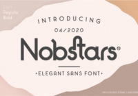 Nobstars Font - Featured Image