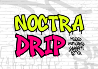 Noctra Drip Font - Featured Image