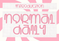 Normal Daily1 Font - Featured Image