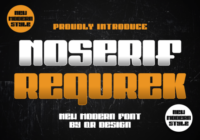 Noserif Requrek Font - Featured Image