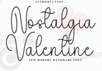 Nostalgia Valentine Font - Featured Image