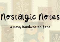 Nostalgic Notes Font - Featured Image