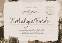 Nostalgic Words Font - Featured Image