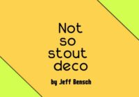 Not so Stout Deco Font - Featured Image