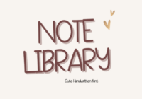 Note Library Font - Featured Image