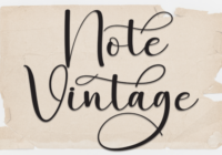 Note Vintage Font - Featured Image