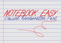 Notebook Easy Font - Featured Image
