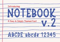 Notebook V.2 Font - Featured Image