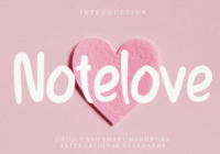 Notelove Font - Featured Image