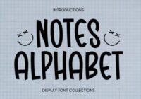 Notes Alphabet Font - Featured Image