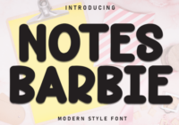 Notes Barbie Font - Featured Image