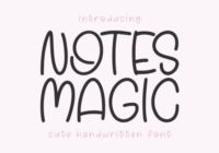 Notes Magic Font - Featured Image