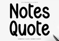 Notes Quote Font - Featured Image