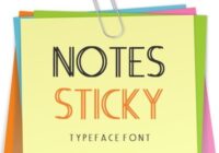 Notes Sticky Font - Featured Image