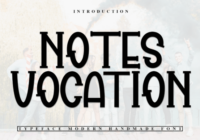 Notes Vocation Font - Featured Image