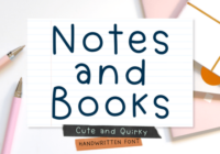 Notes and Books Font - Featured Image